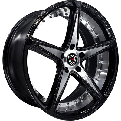 Marquee Luxury M3248 Black Machined Wheel