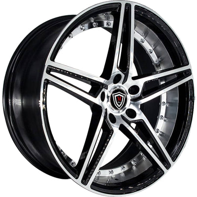 Marquee Luxury M3258 Black Machined Wheel
