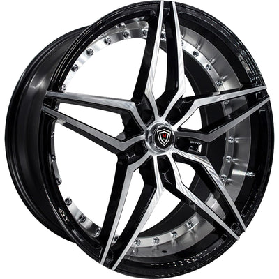 Marquee Luxury M3259 Black Machined Wheel