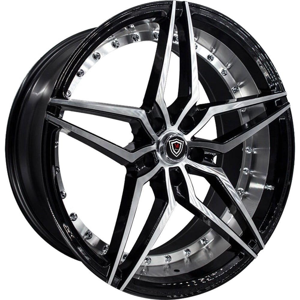 Marquee Luxury M3259 Black Machined Wheel