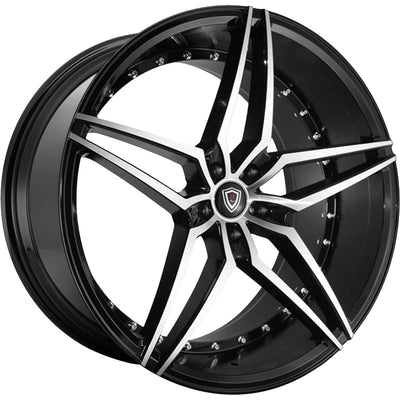 Marquee Luxury M3259 Black Machined Wheel