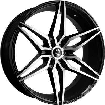 Marquee Luxury M3259A Black Machined Wheel