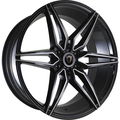 Marquee Luxury M3259A Black Milled Wheel