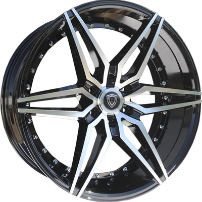 Marquee Luxury M3259B Black Machined Wheel