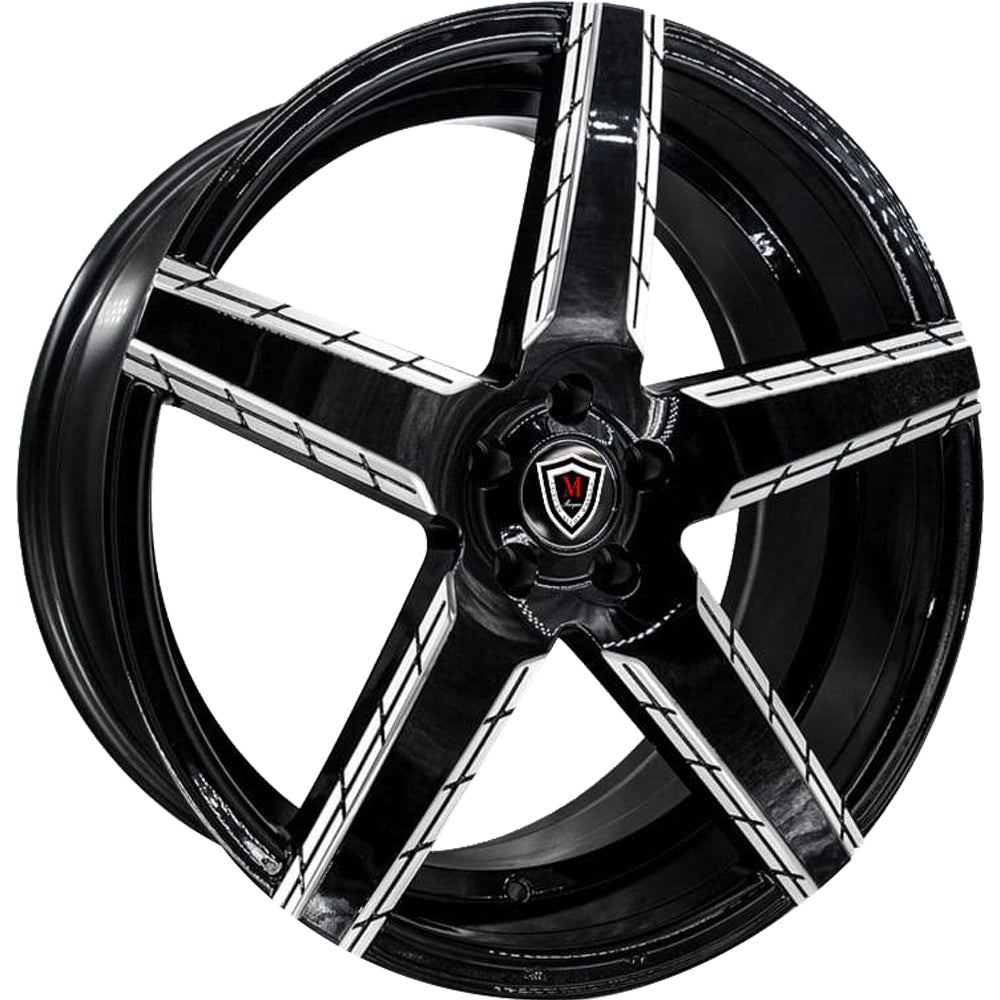 Marquee Luxury M3275 Black Milled Wheel