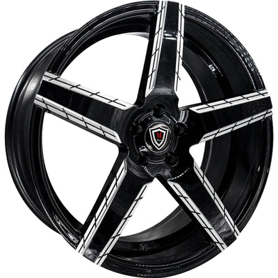 Marquee Luxury M3275 Black Milled Wheel