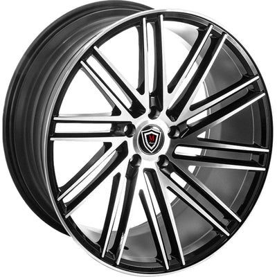 Marquee Luxury M3307 Black Machined Wheel