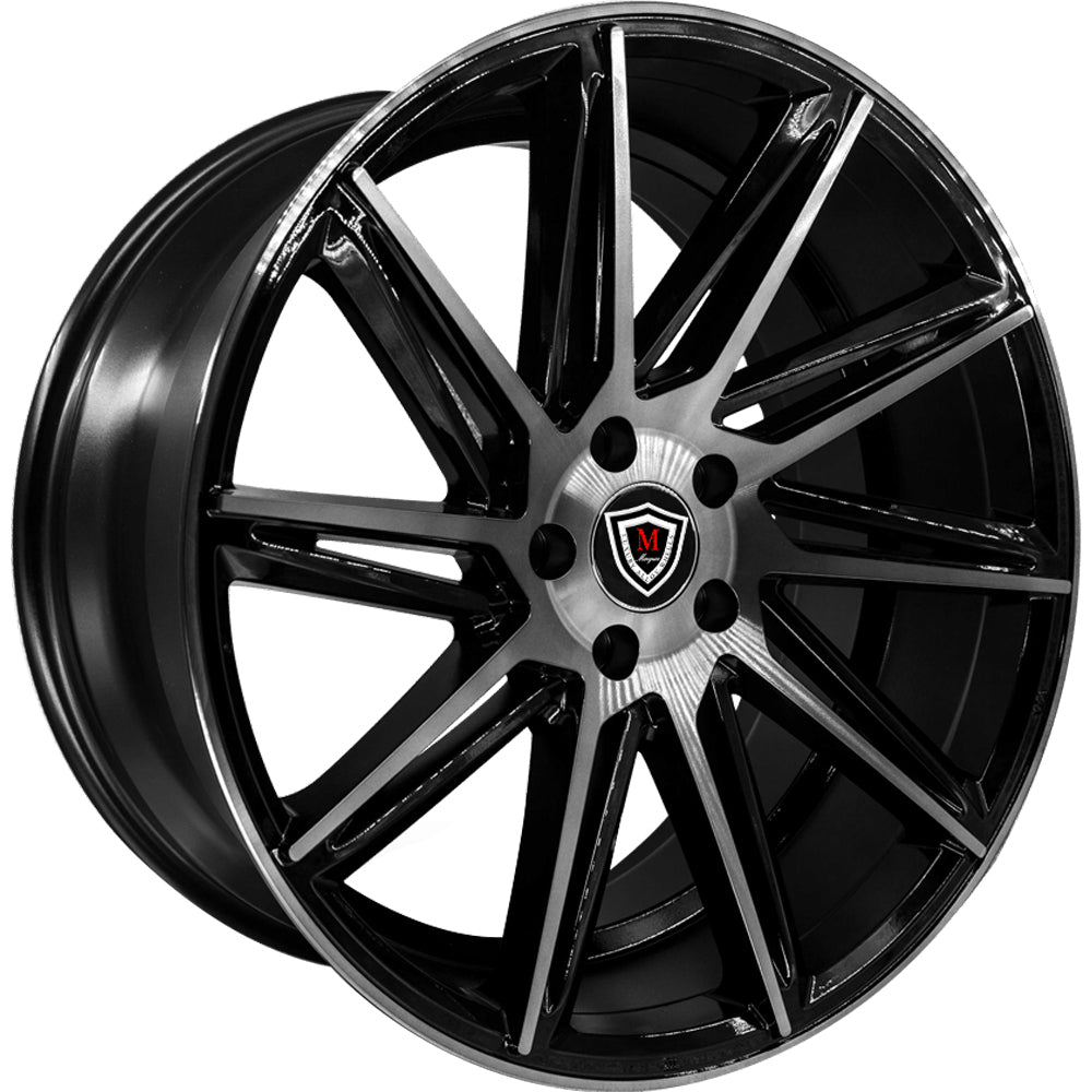 Marquee Luxury M4617 Black Machined Wheel