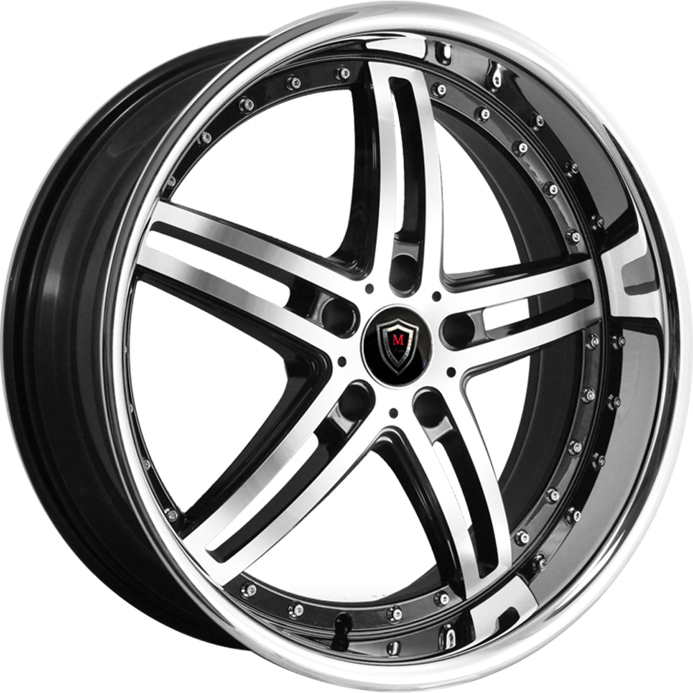 Marquee Luxury M5329 Black Machined Wheel