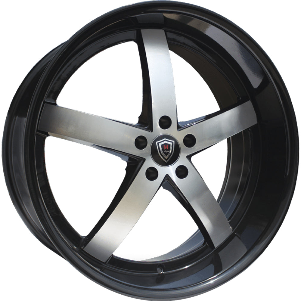 Marquee Luxury M5330B Black Machined Wheel