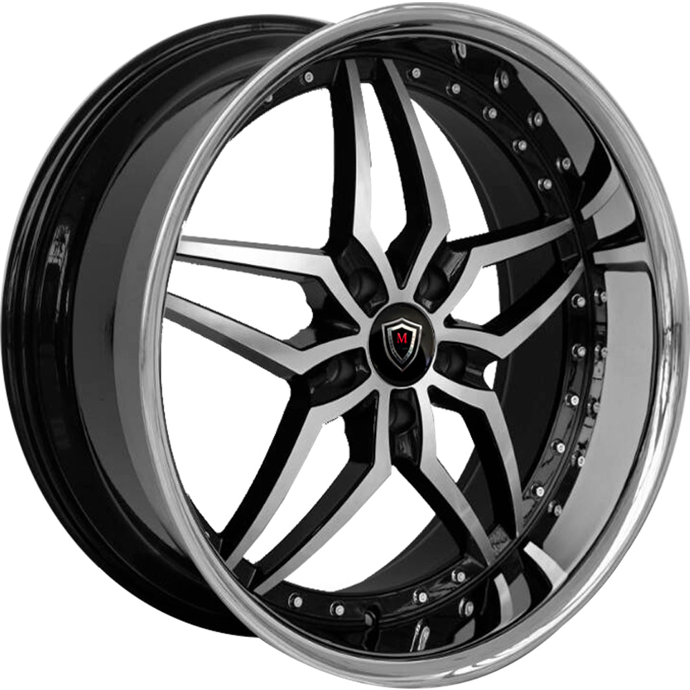 Marquee Luxury M5331A Black Machined Wheel