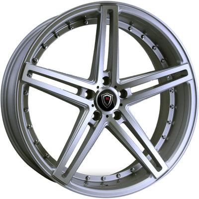 Marquee Luxury M5334 Silver Machined Wheel