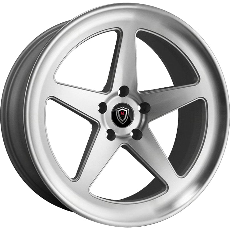 Marquee Luxury M9535 Silver Machined Wheel