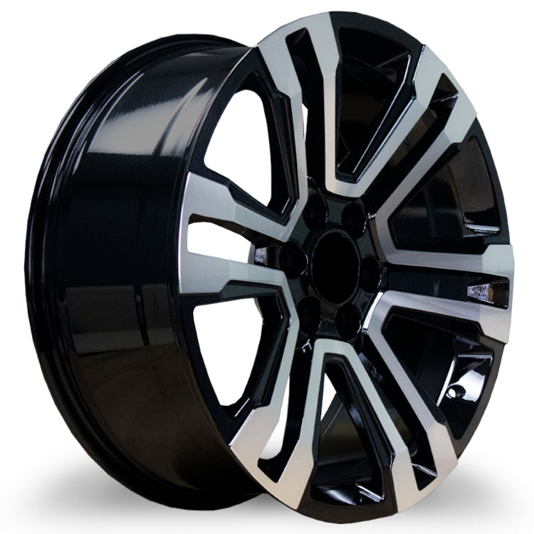 Marquee Replica R668 Black Machined Wheel