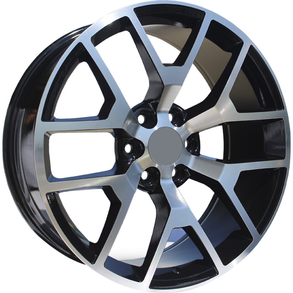 Marquee Replica R6703 Black Machined Wheel