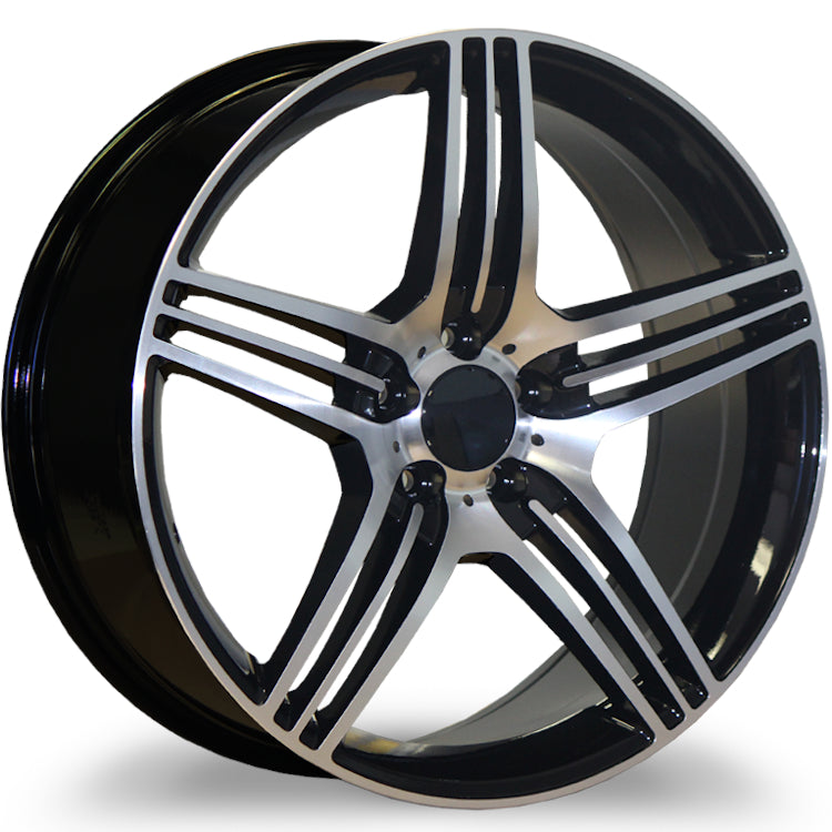 Marquee Replica R6704 Black Machined Wheel