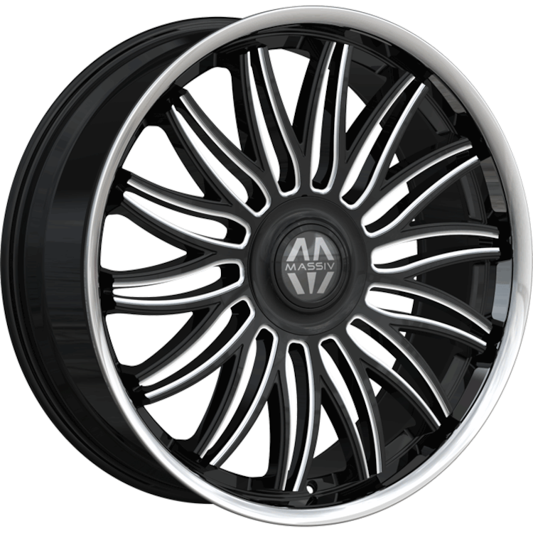 Massiv 928 Black Milled Wheel