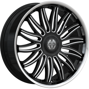 Massiv 928 Black Milled wheel