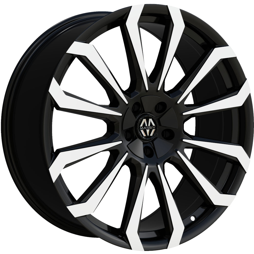 Massiv 929 Black Machined Wheel