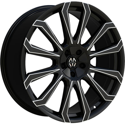 Massiv 929 Black Milled Wheel