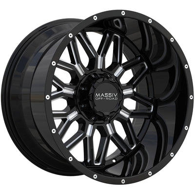 Massiv Offroad OR1 Black Milled Wheel