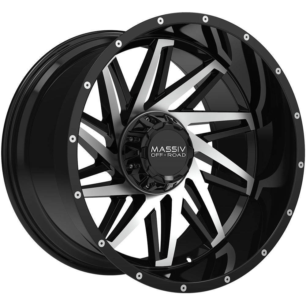 Massiv Offroad OR3 Black Machined Wheel