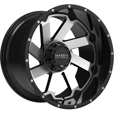 Massiv Offroad OR4 Black Machined Wheel