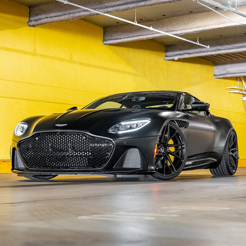Brixton Forged PF8 on Matte Black Aston Martin Dbs Superleggera