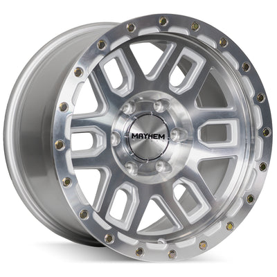 Mayhem Delta Machined Silver Wheel