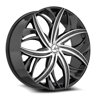 Azara AZA-541 Black Machined wheel