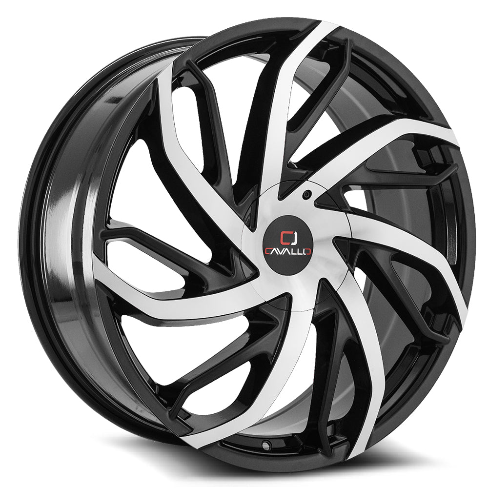 Cavallo CLV-29 Black Machined wheel