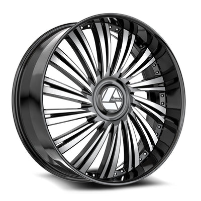 Azara AZX-102 Black Machined wheel