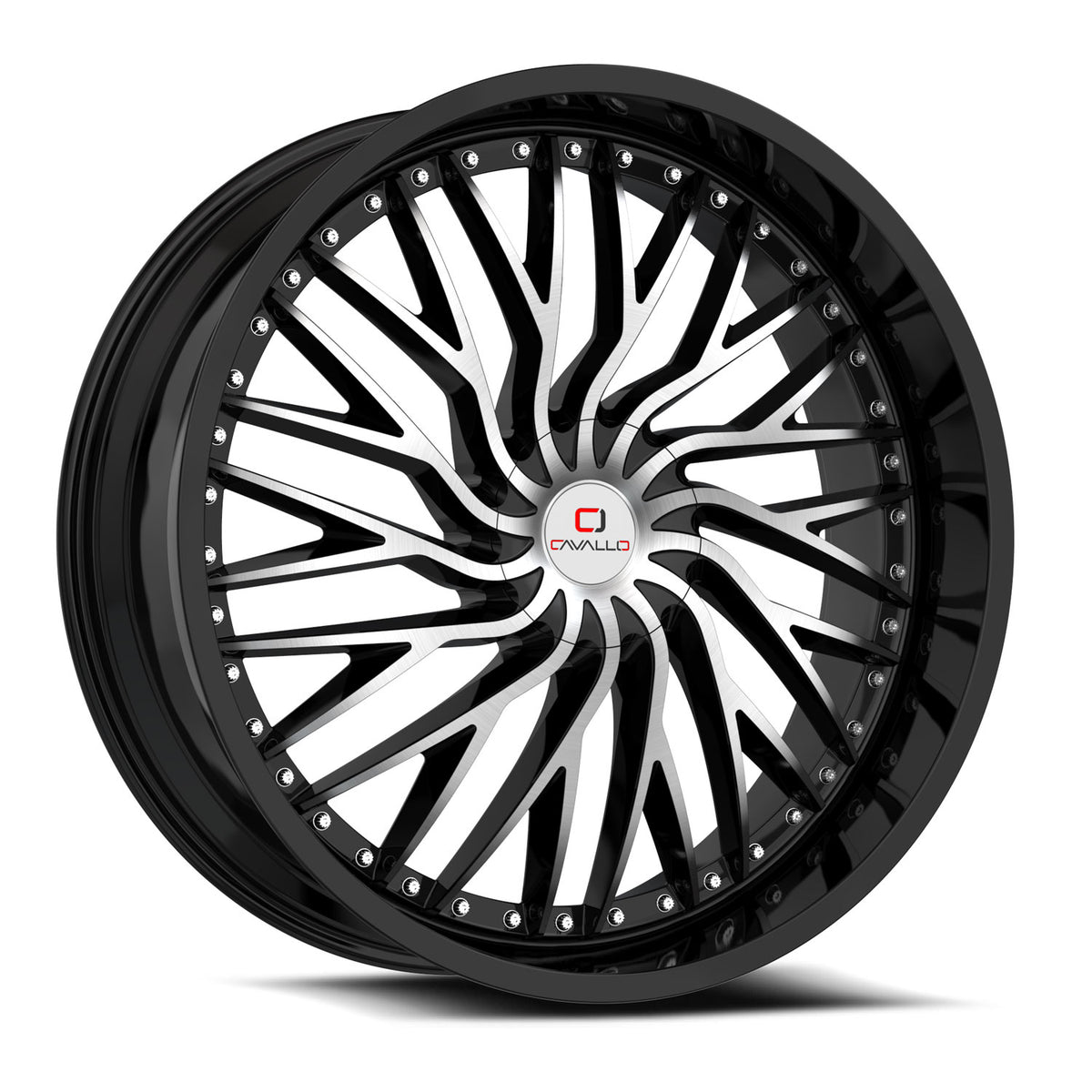 Cavallo CLV-43 Black Machined wheel