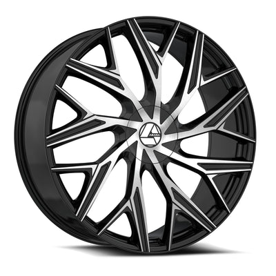 Azara AZA-527 Black Machined wheel