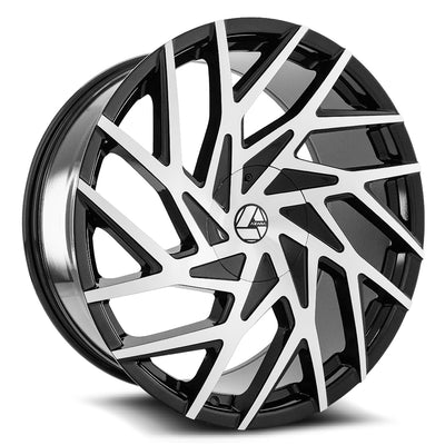Azara AZA-518 Black Machined wheel