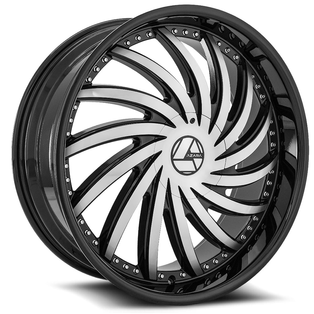 Azara AZA-508 Black Machined wheel