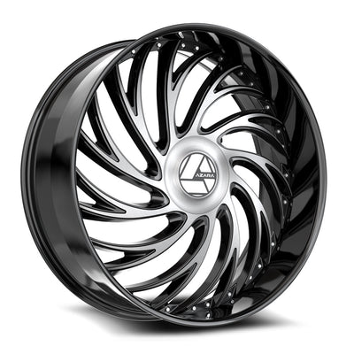 Azara AZX-101 Black Machined wheel