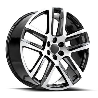 OE Revolution C-32 Black Machined wheel