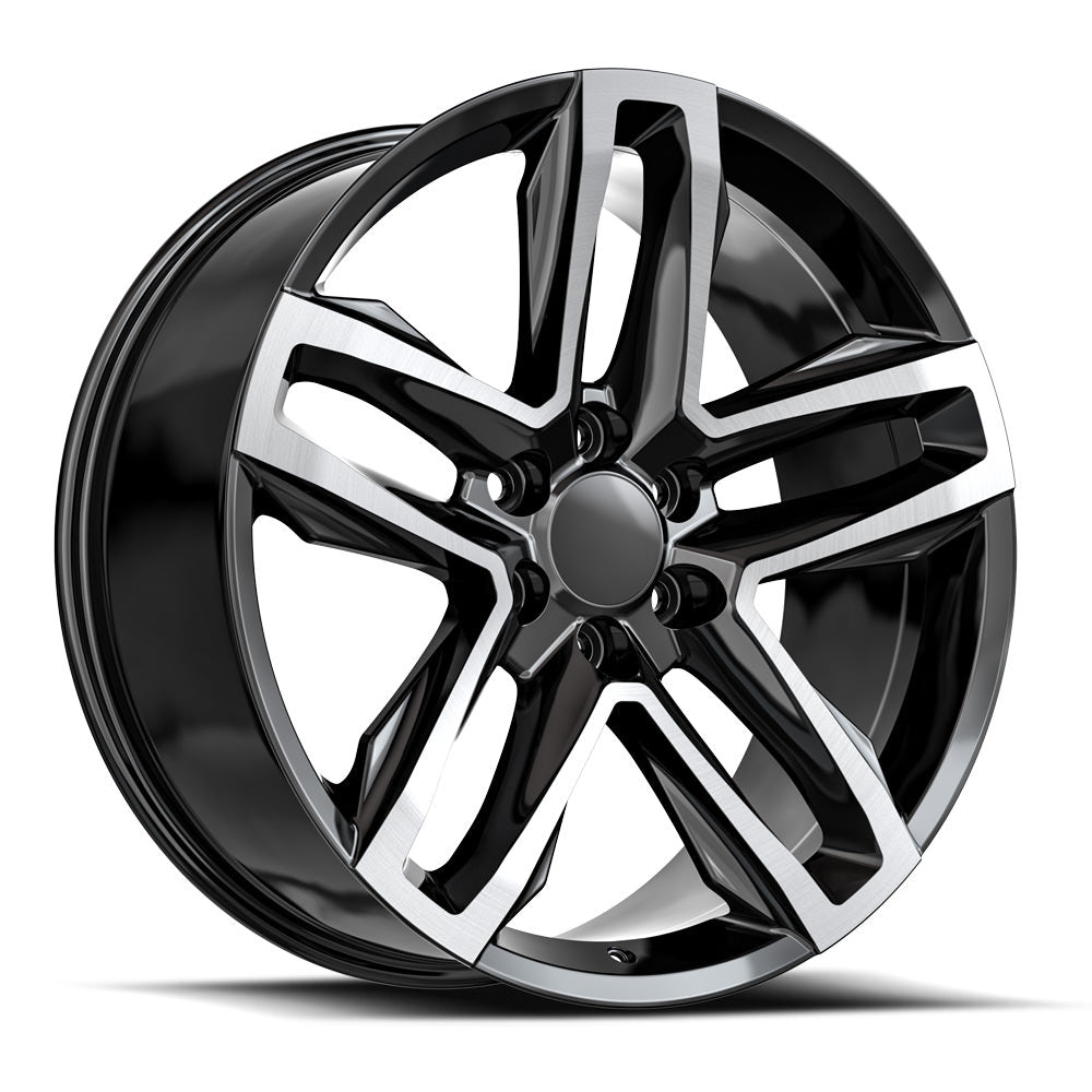 OE Revolution C-24 Black Machined wheel
