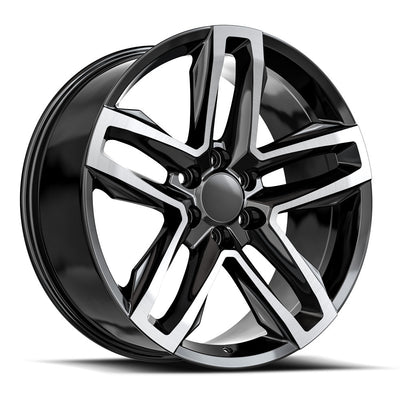 OE Revolution C-24 Black Machined wheel