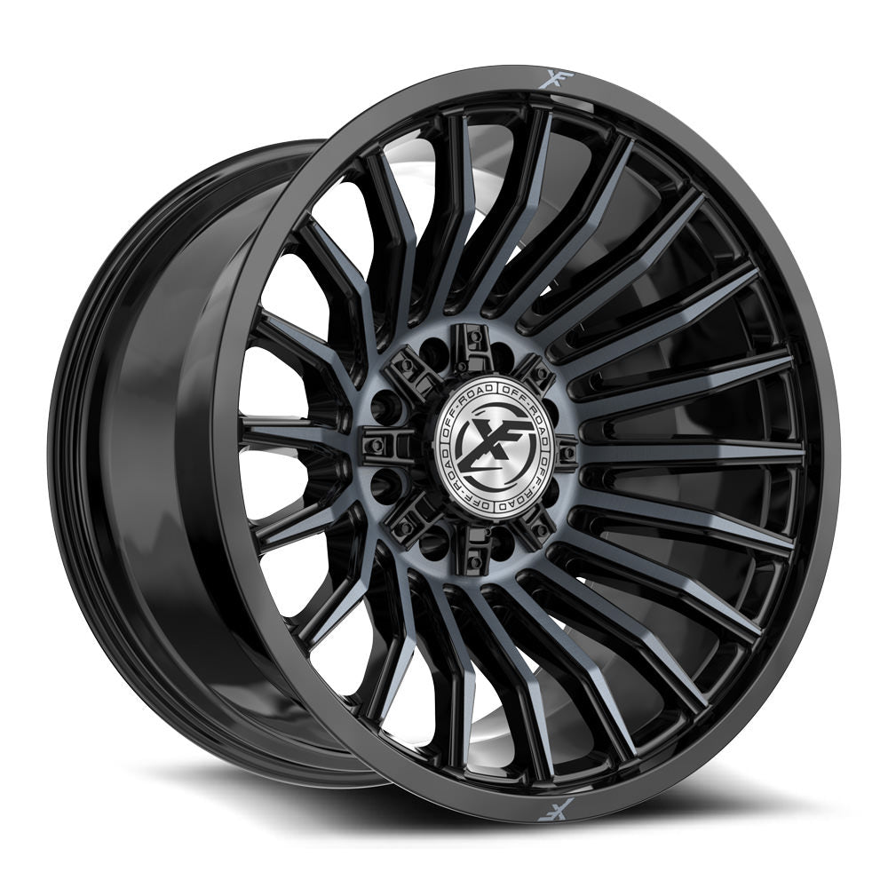 XF Off-Road XF-231 Black Machined/Titanium wheel