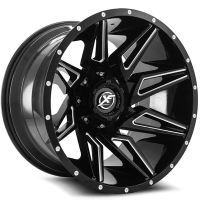 XF Off-Road XF-218 Black/Milled wheel