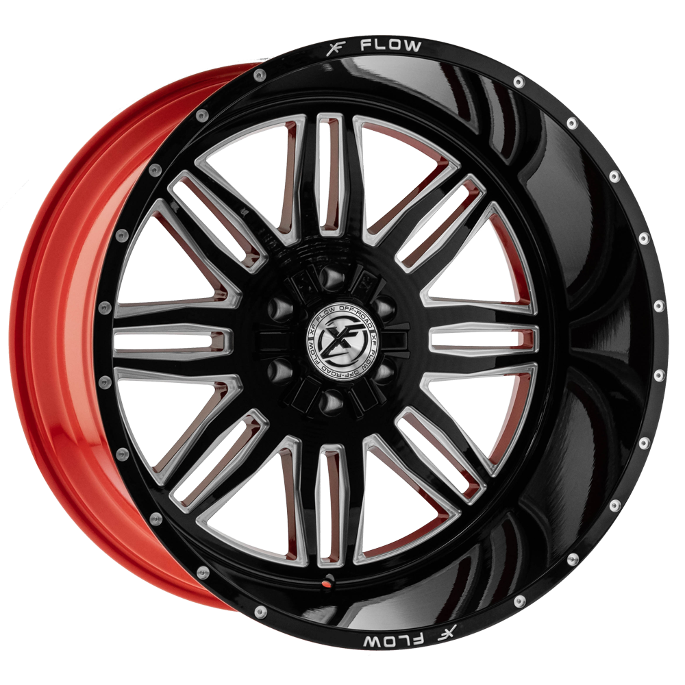 XFX Flow XFX-303 Black/Milled/Red wheel