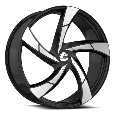 Azara AZA-524 Black Machined wheel