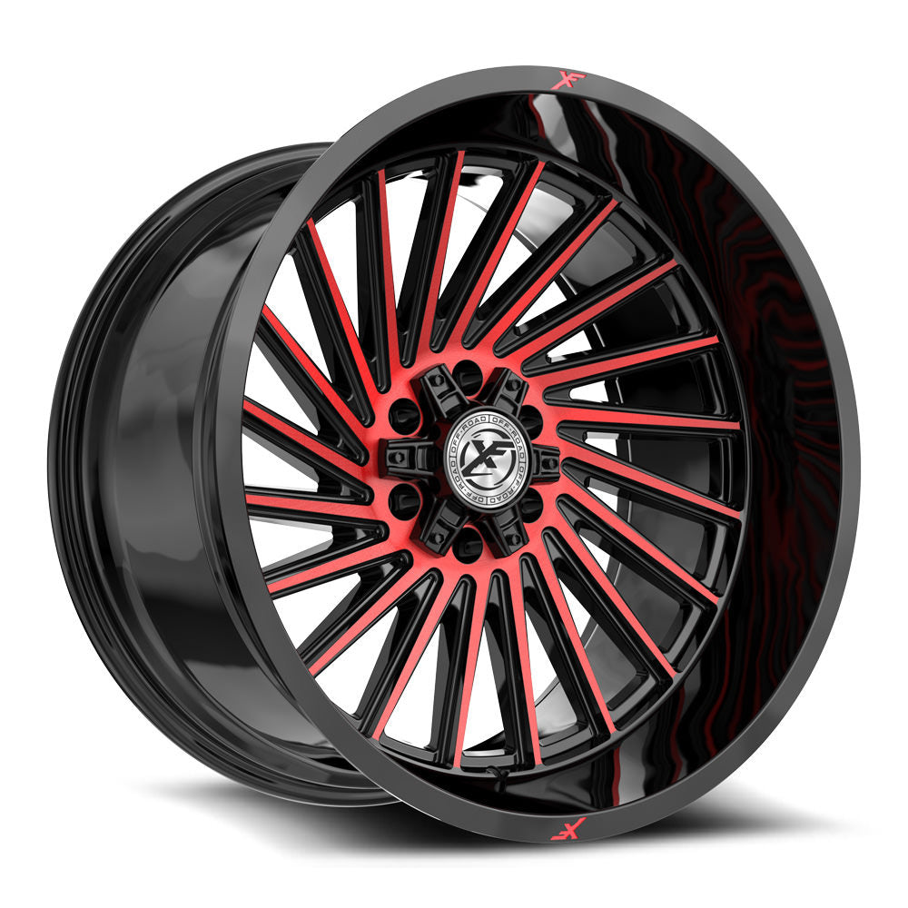 XF Off-Road XF-239 Black/Red Machined wheel
