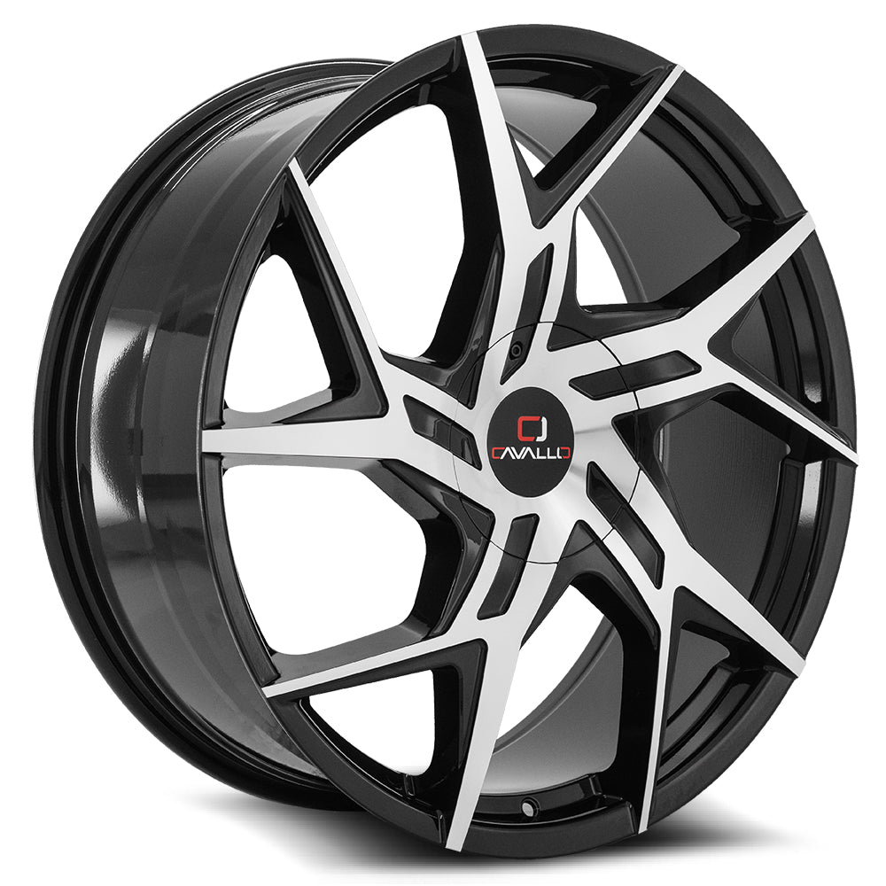Cavallo CLV-26 Black Machined wheel