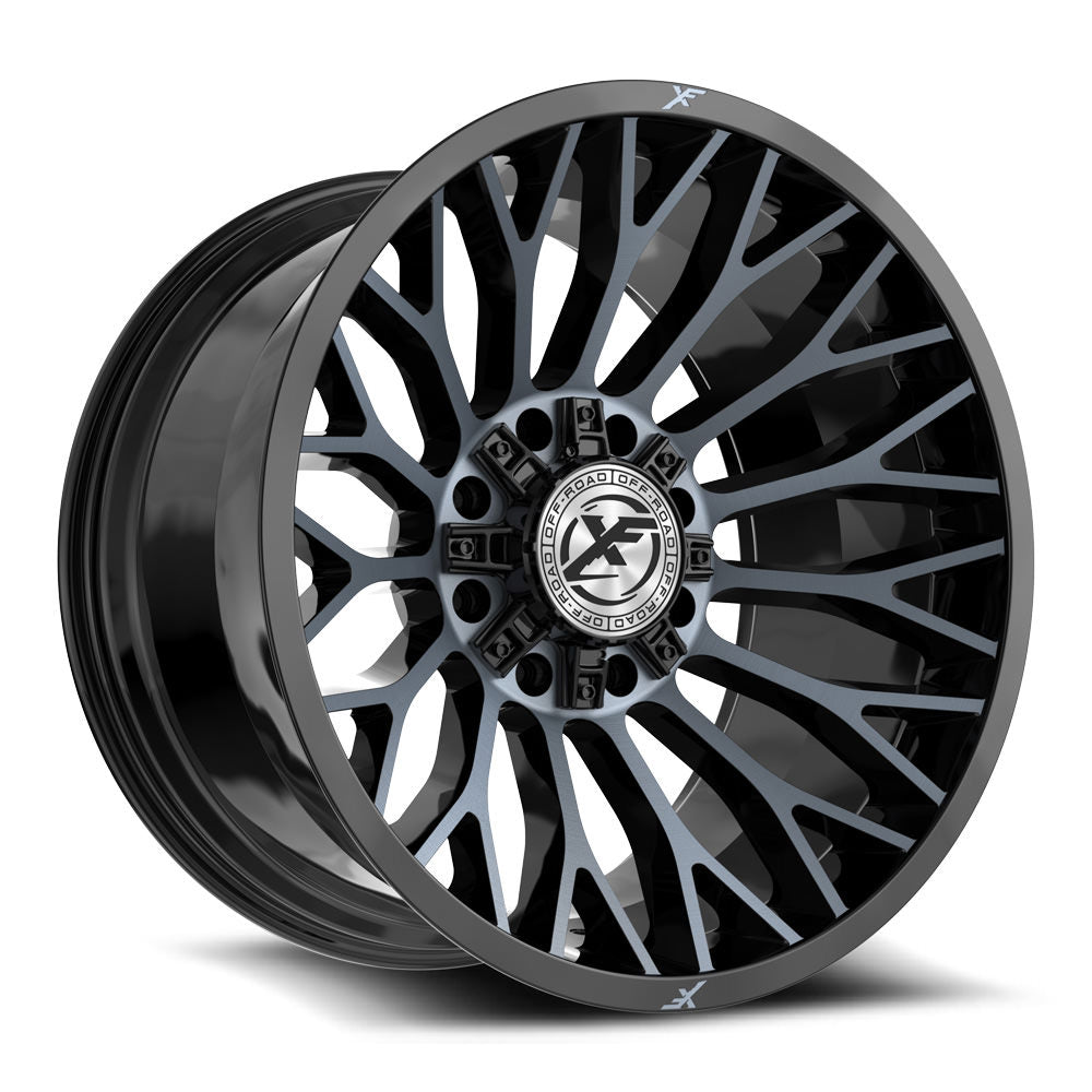 XF Off-Road XF-237 Black Machined/Titanium wheel