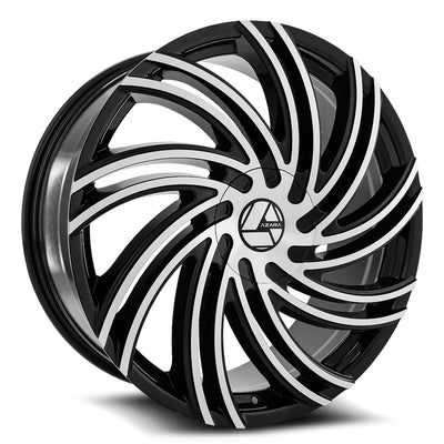 Azara AZA-514 Black Machined wheel