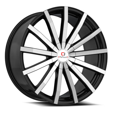 Cavallo CLV-52 Black Machined wheel