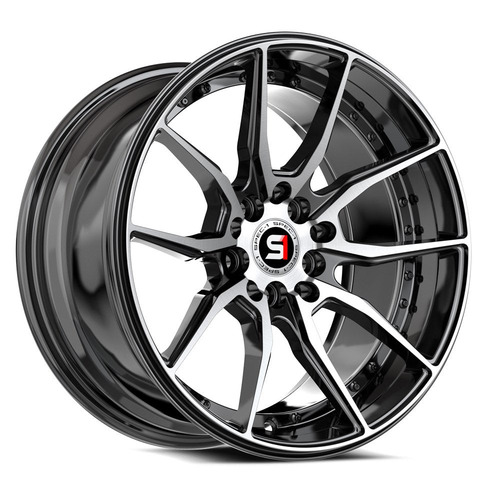 Spec-1 SP-77 Black Machined wheel
